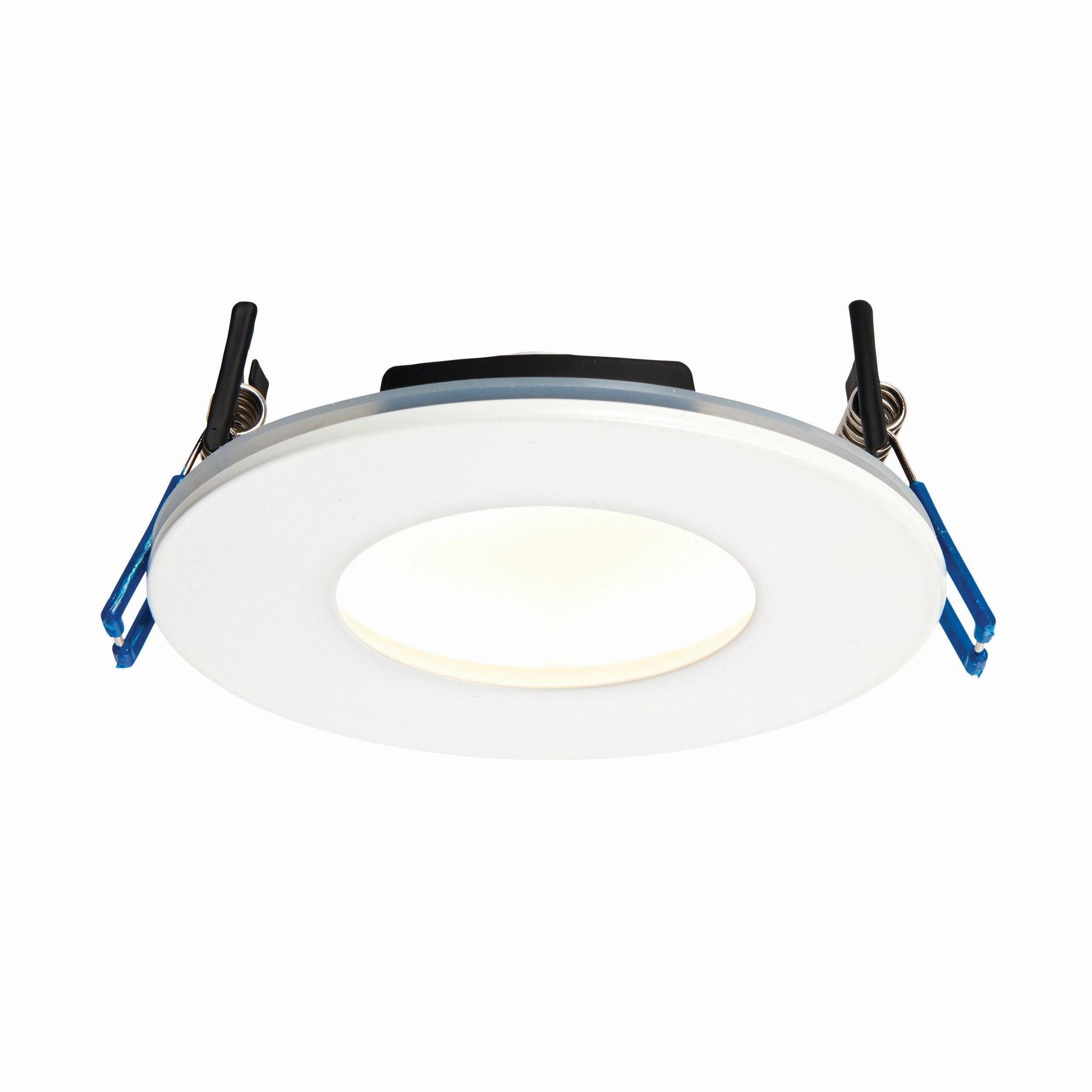 OrbitalPLUS matt White Recessed Ceiling Light IP65 9W adjustable floor standing lamp