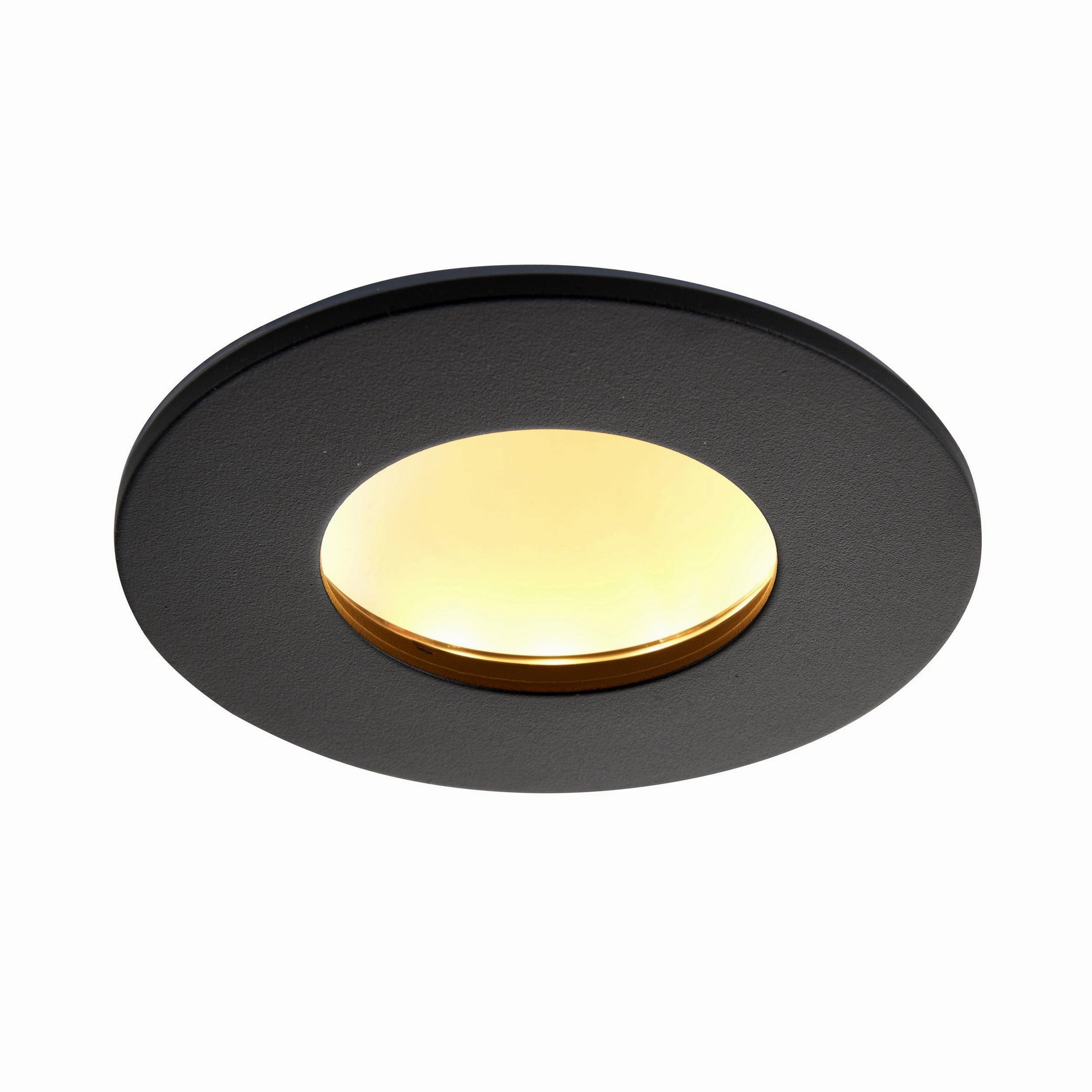 OrbitalPRO Bathroom Recessed Ceiling Light CCT Black IP65 9W adjustable floor standing lamp