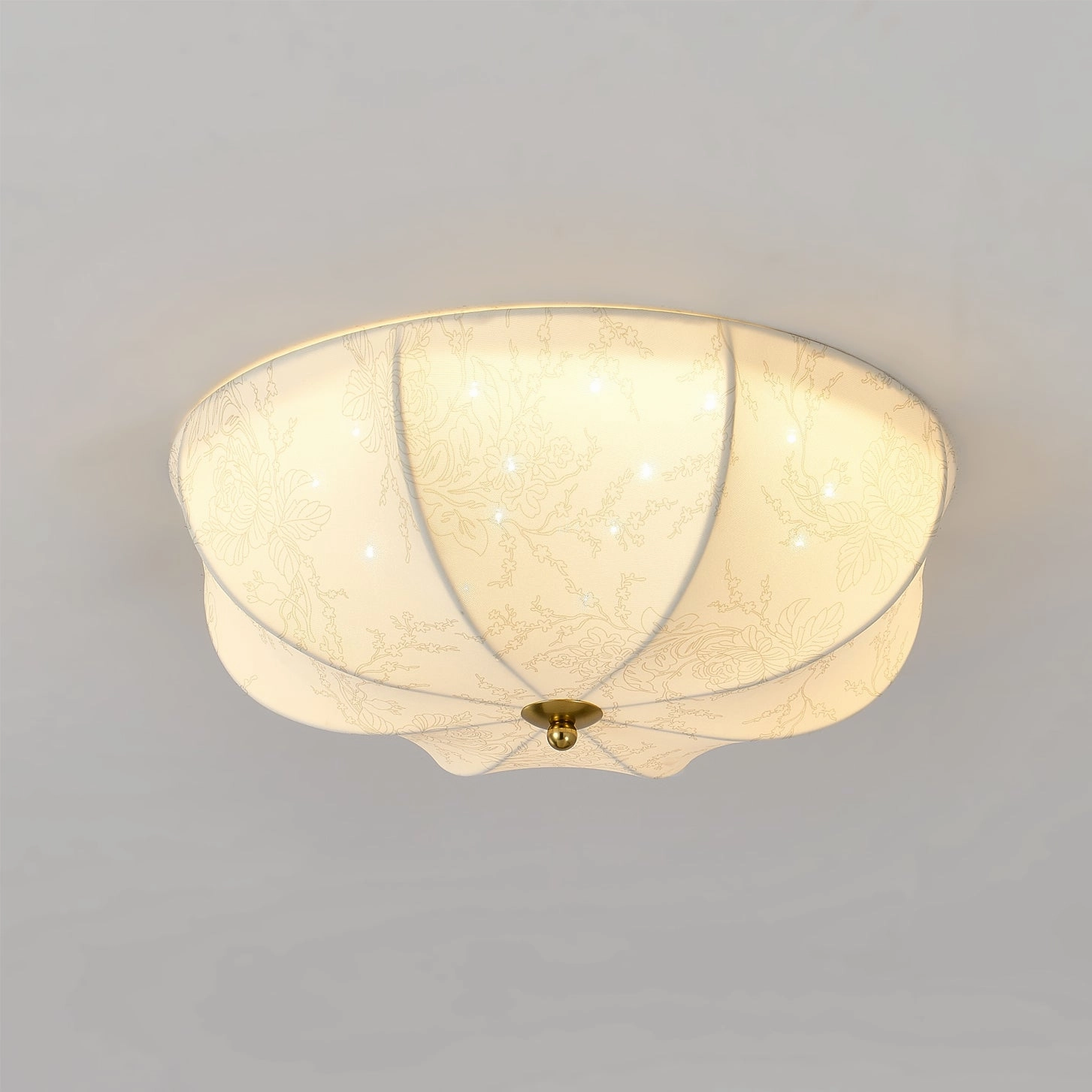 Orchid Fabric Ceiling Lamp