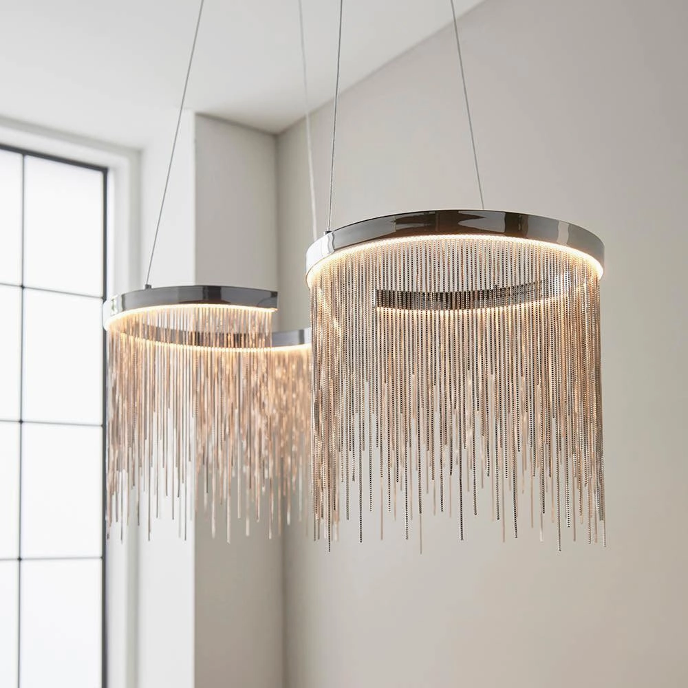 Orphelia 1 Light Chrome Figure Of Eight Ceiling Pendant