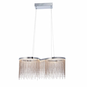 Orphelia 1 Light Chrome Figure Of Eight Ceiling Pendant soft glow ceiling light