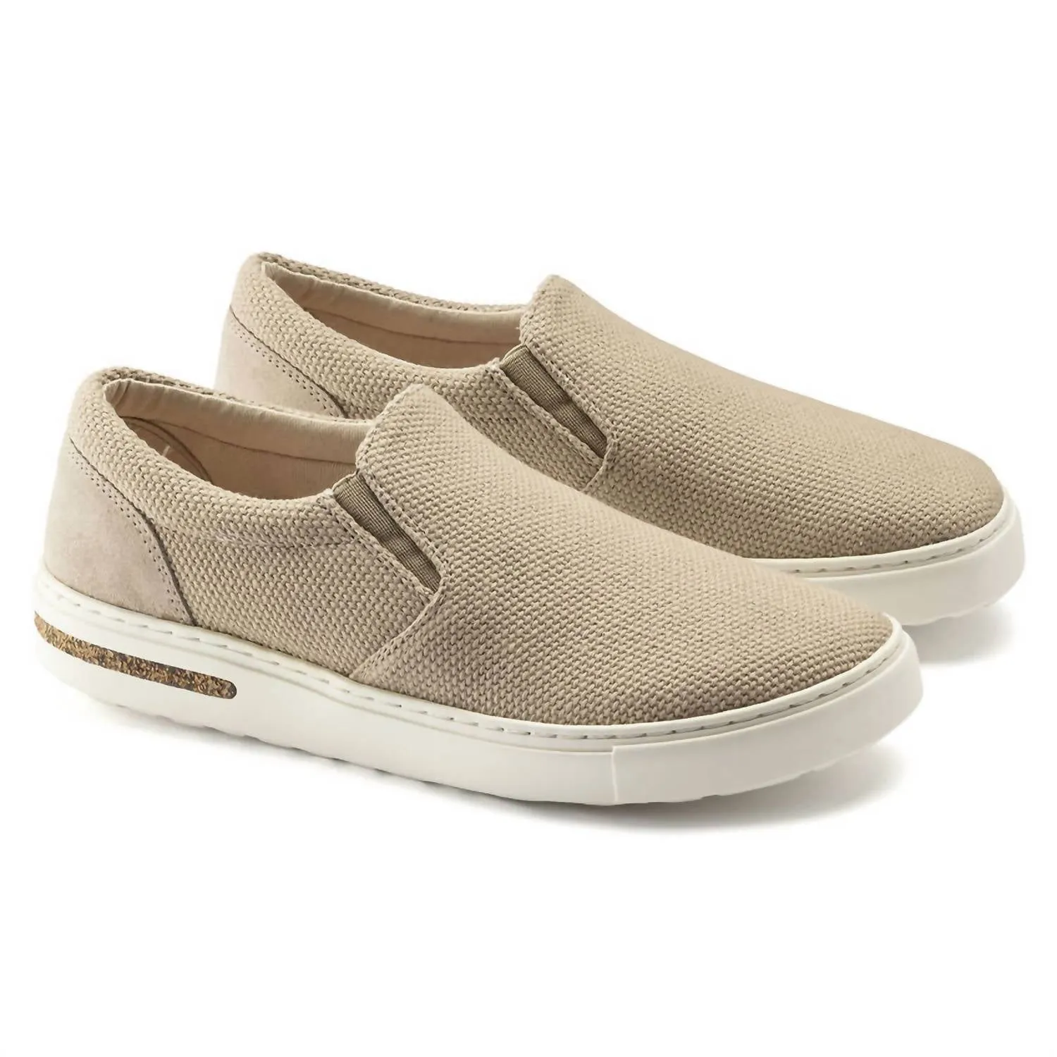 Oswego Canvas/suede Slip-On Shoe In Sandcastle
