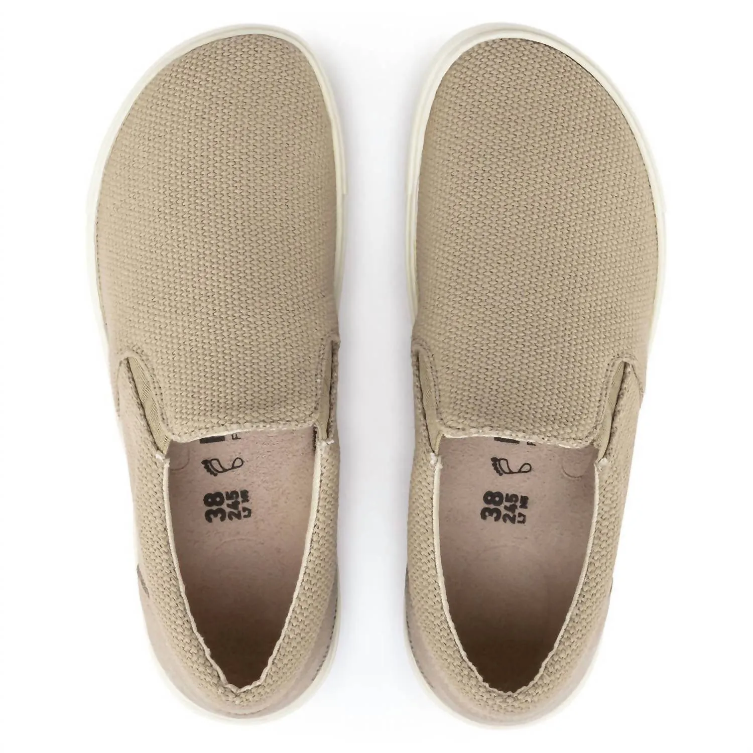 Oswego Canvas/suede Slip-On Shoe In Sandcastle