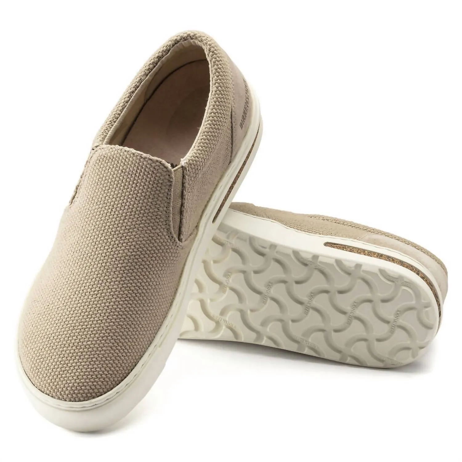 Oswego Canvas/suede Slip-On Shoe In Sandcastle