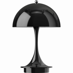 PANTHELLA 160 PORTABLE V3 - SORT modern wall mounted lamp