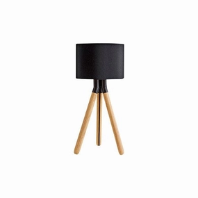 PASO WOOD 25 T1 BORDLAMPE EG SORT/SORT indoor LED wall lamp