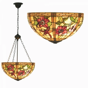 Pavot Inverted Tiffany Ceiling Light - Tiffany Lighting Direct recessed ceiling spot lamp