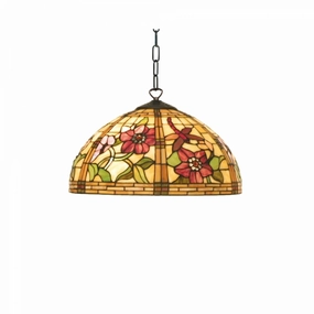 Pavot Medium Tiffany Ceiling Light - Single Bulb Fitting recessed ceiling spot lamp