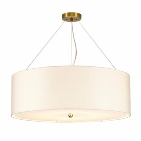 Pearce 30" Pendant - Brass Ceiling Pan Designers Light Box white ceiling lamp
