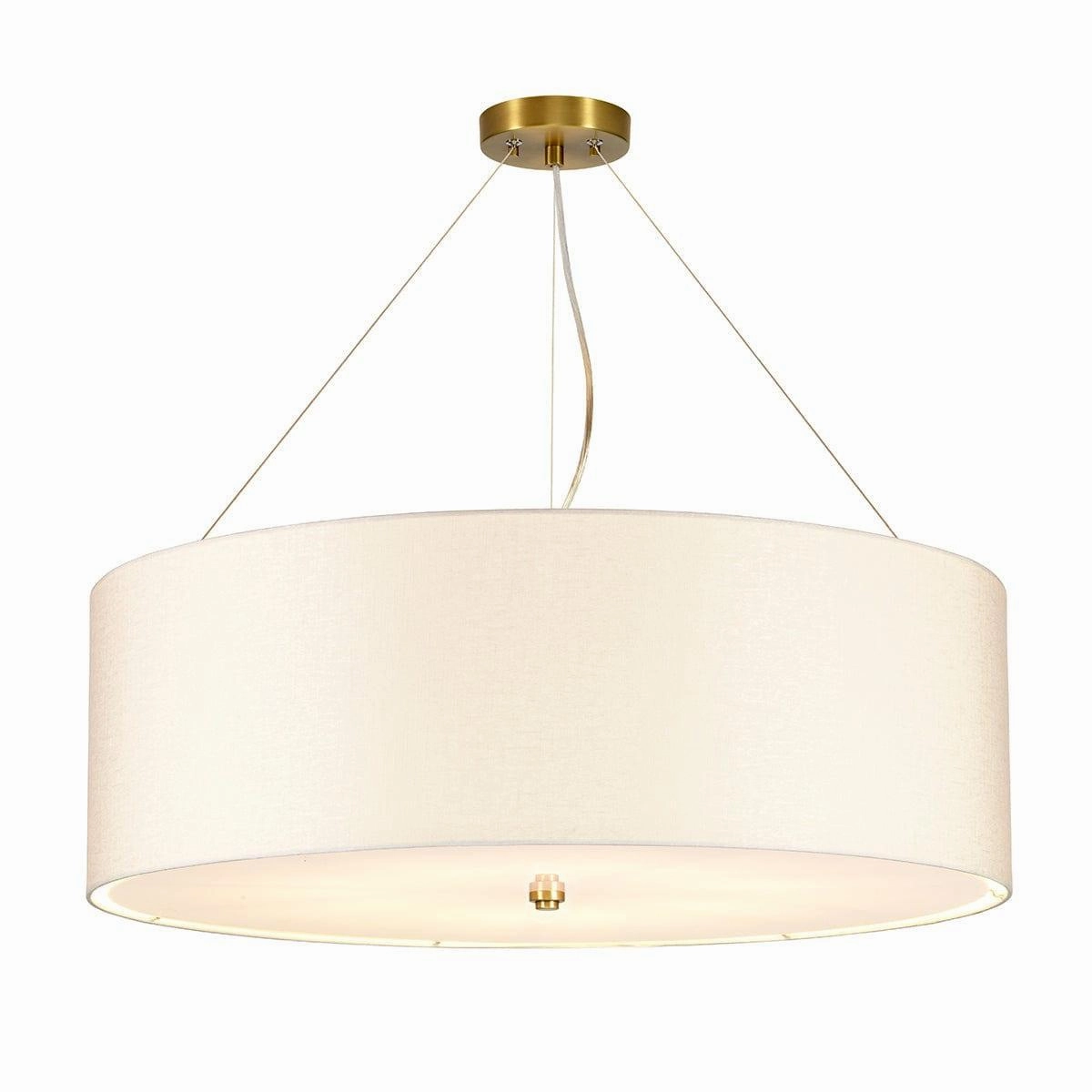 Pearce 30" Pendant - Brass Ceiling Pan Designers Light Box white ceiling lamp