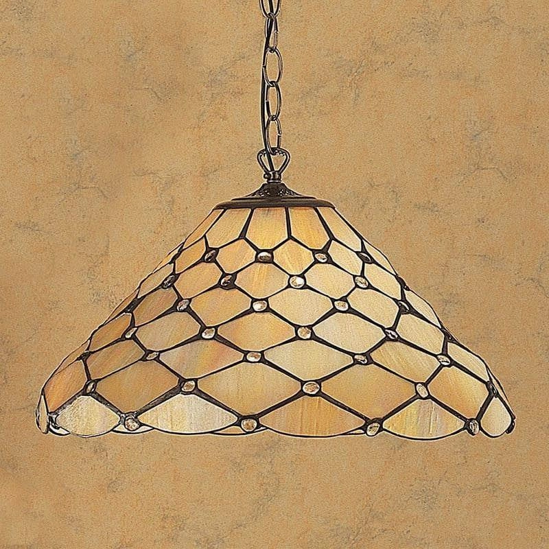 Pearl Tiffany Ceiling Light - Single Bulb Fitting recessed ceiling spot lamp