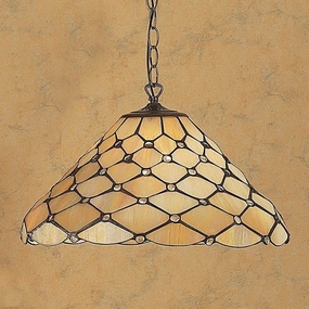 Pearl Tiffany Ceiling Light - Single Bulb Fitting recessed ceiling spot lamp