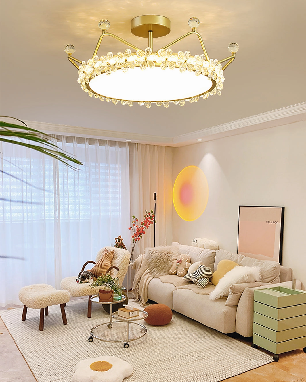 Petal Crown Ceiling Lamp