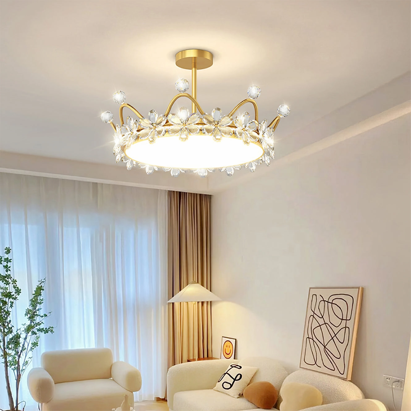 Petal Crown Ceiling Lamp