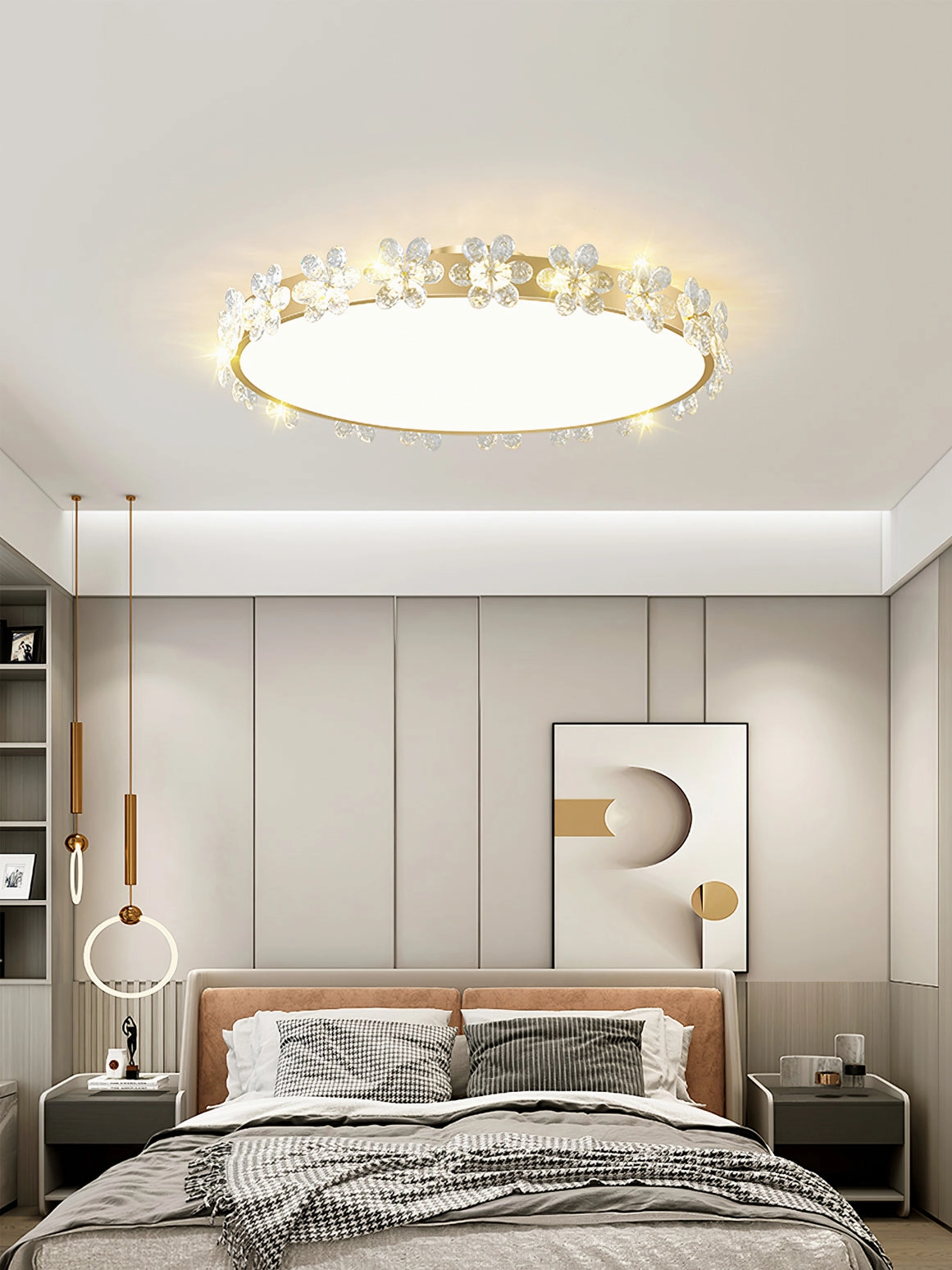 Petal Crystal Ceiling Lamp