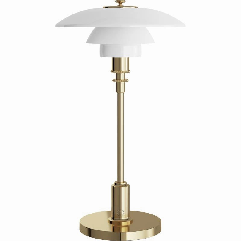 PH 2/1 PORTABLE - MESSING METALLISERET LED BORDLAMPE modern wall mounted lamp