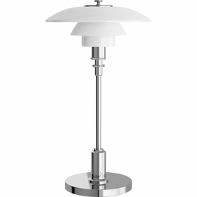 PH 2/1 PORTABLE - POLERET KROM LED BORDLAMPE modern wall mounted lamp