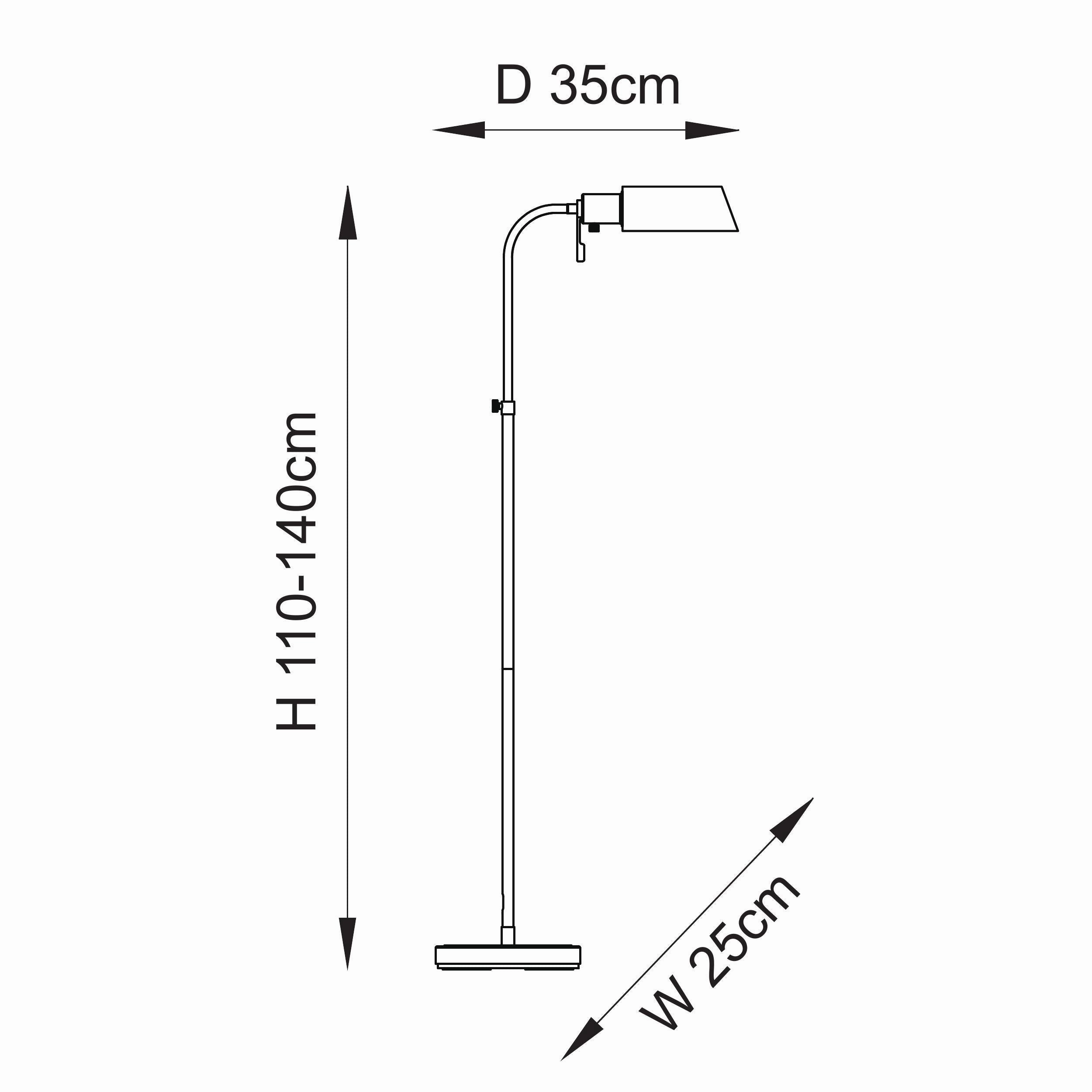 Pharmacy Reader Antique Brass Floor Lamp