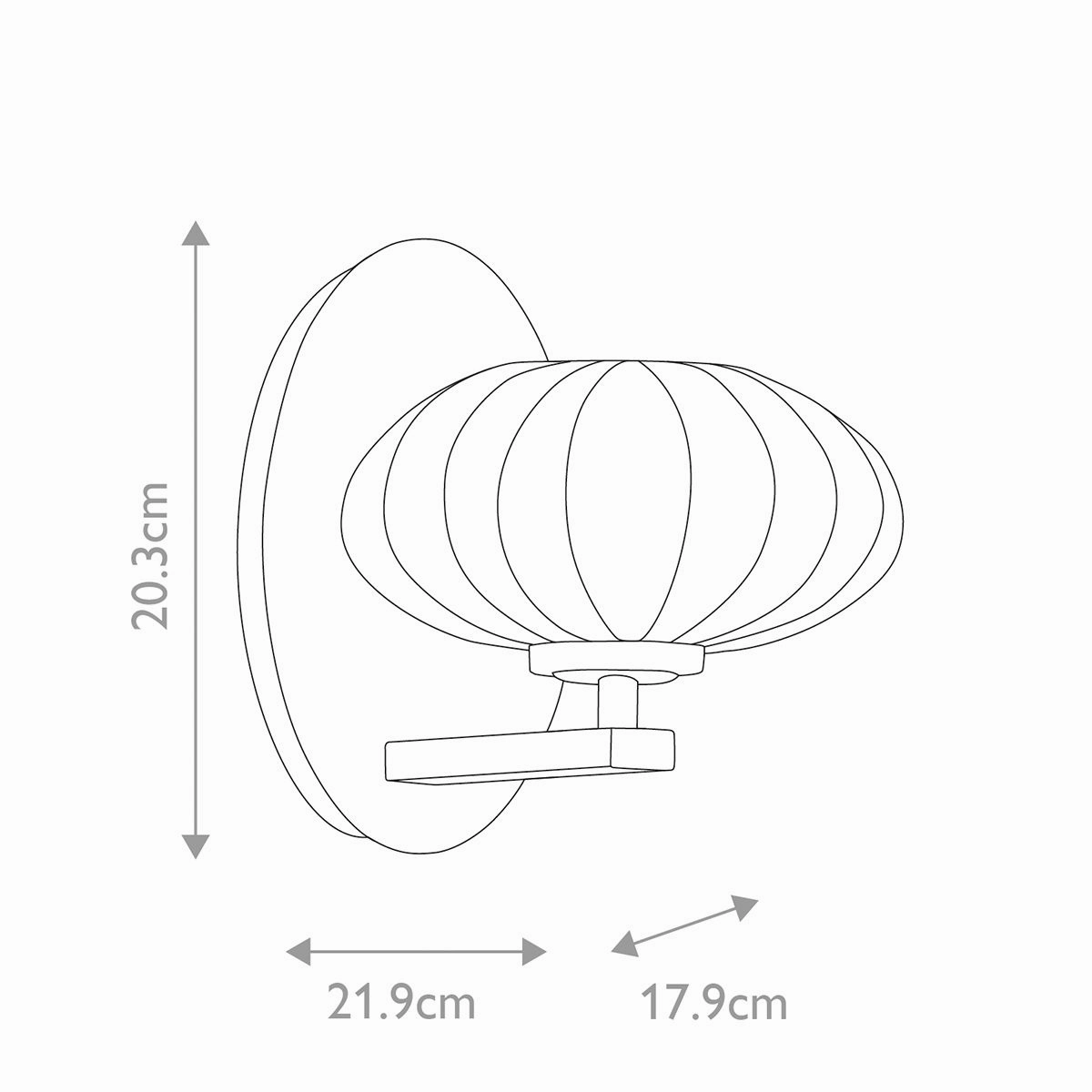 Pim 1 Light Gold Wall Light