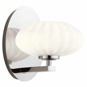Pim 1 Light Polished Chrome Wall Light vintage desk lamp