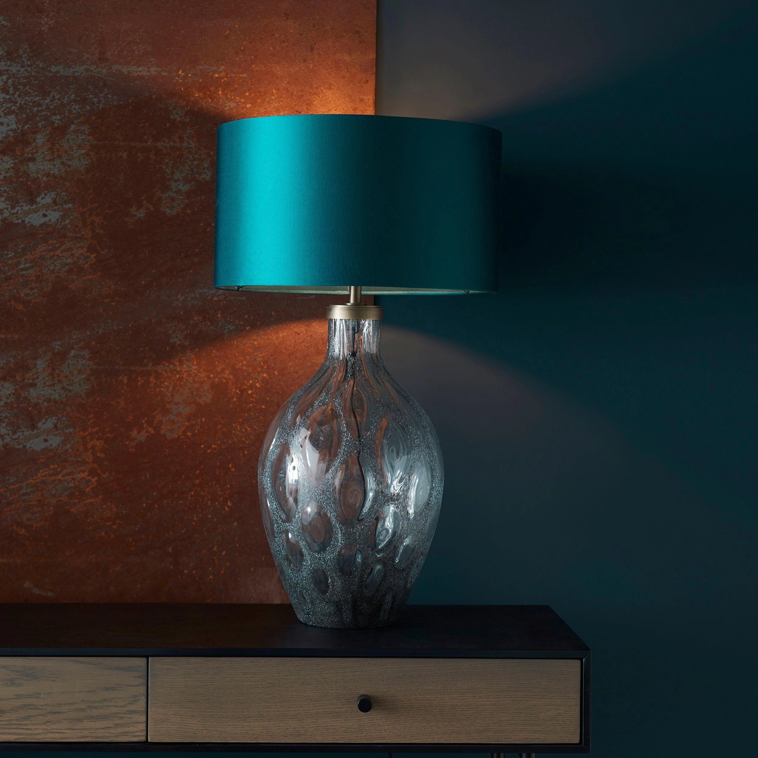 Pleasure Large Charcoal Tinted Glass Table Lamp Base