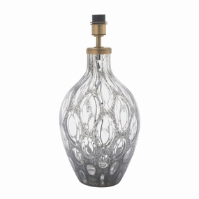 Pleasure Large Charcoal Tinted Glass Table Lamp Base energy-saving LED light