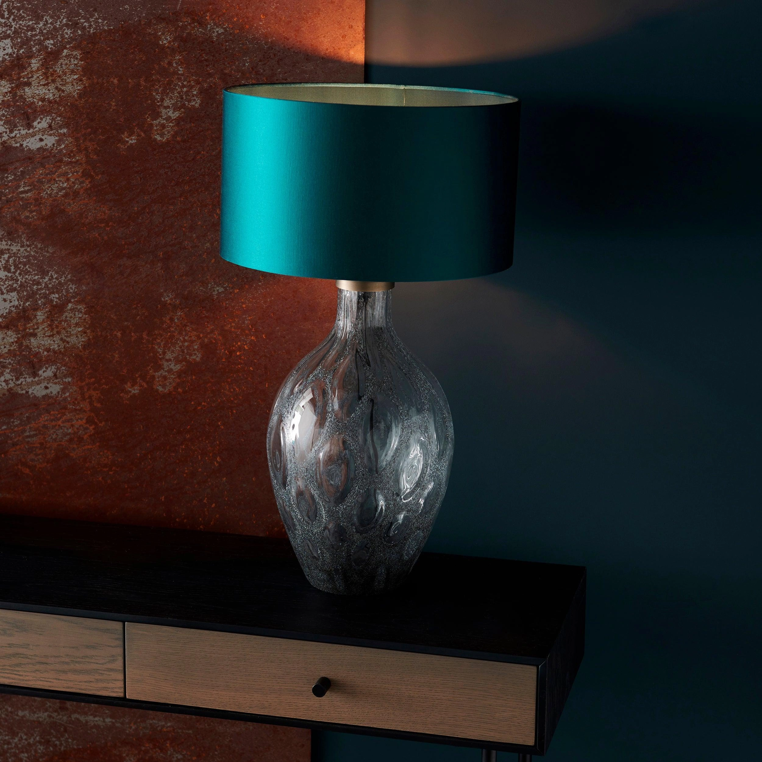 Pleasure Large Charcoal Tinted Glass Table Lamp Base