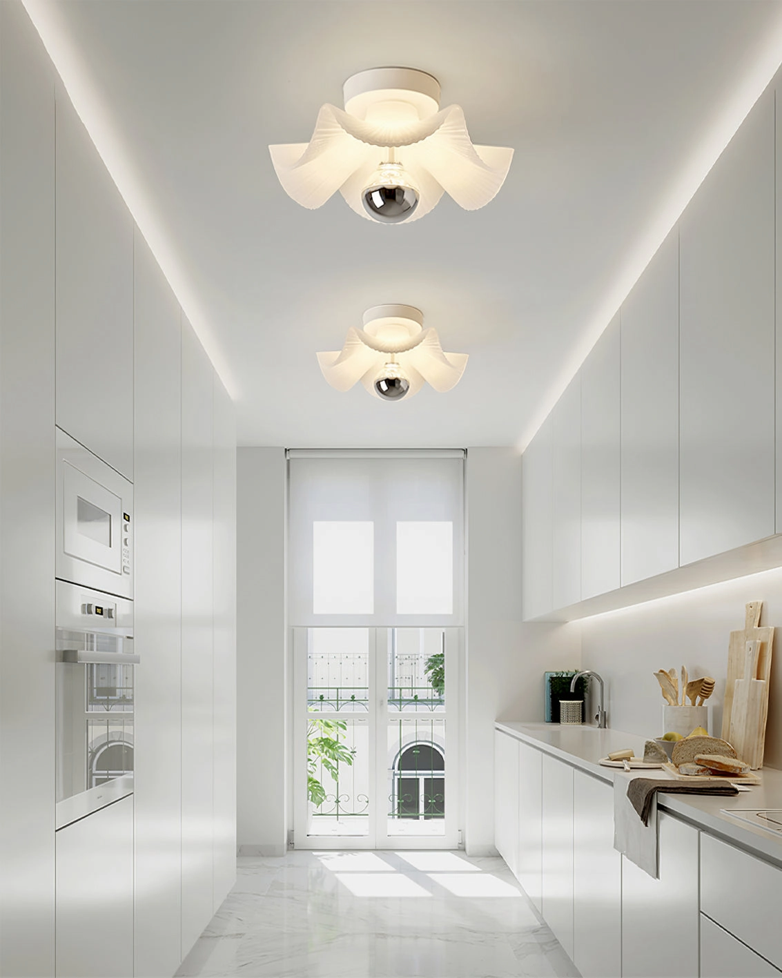 Pleated Ceiling Lamp