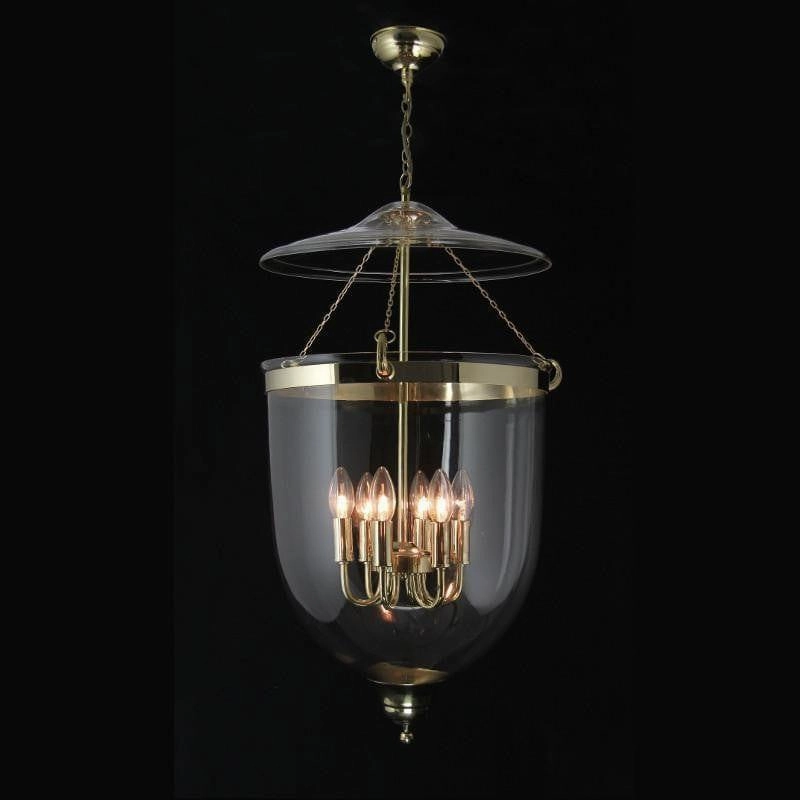 Polished Brass Georgian Ceiling Lantern 6 Light GEO432 white ceiling lamp