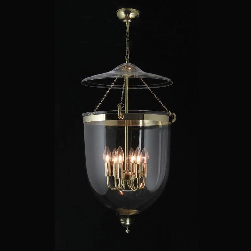 Polished Brass Georgian Ceiling Lantern 6 Light GEO432 ambient ceiling fixture