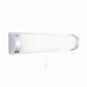 Poplar 2 Light Chrome Bathroom Wall Light - Pull Switch vintage desk lamp