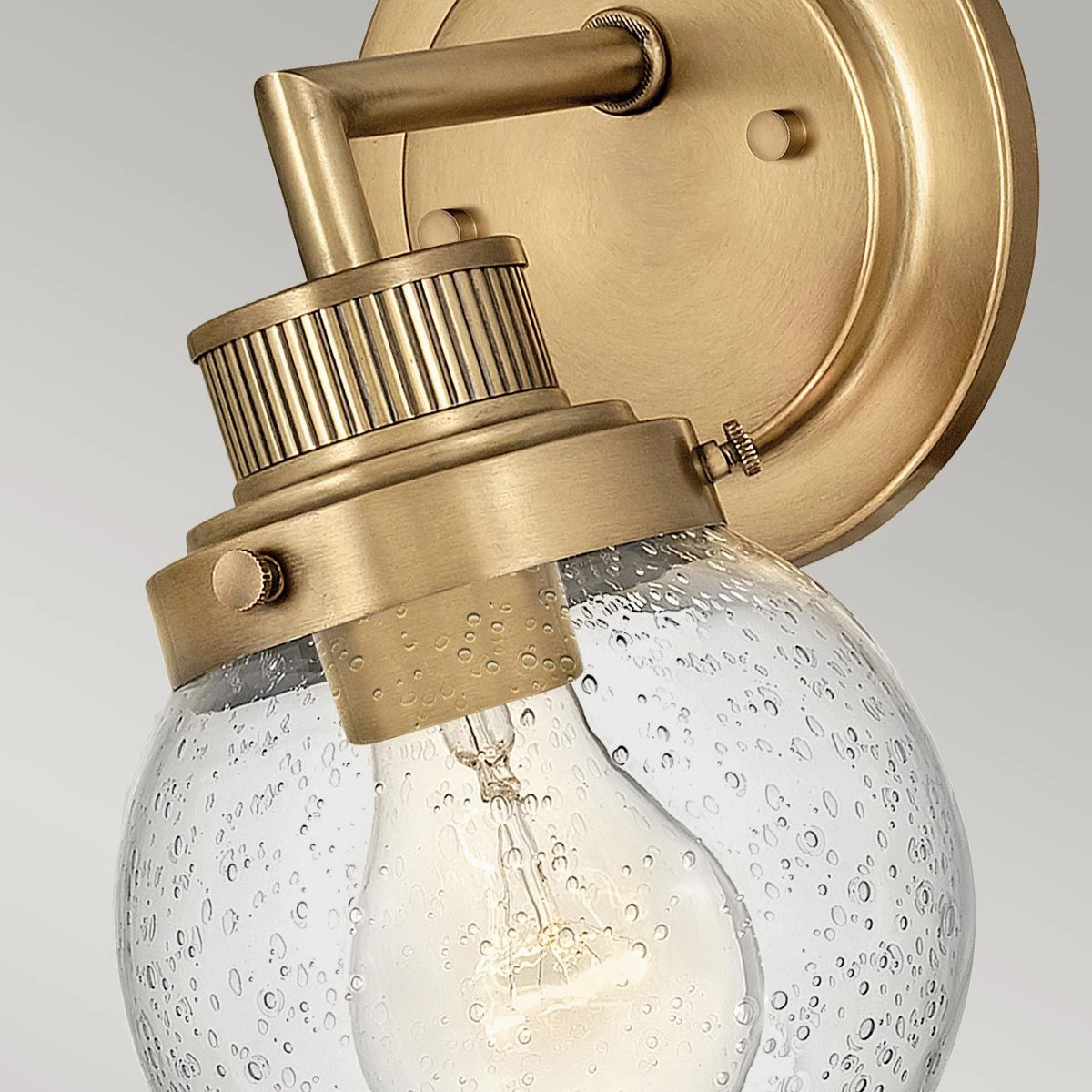 Poppy 1 Light Brass Bathroom Wall Light
