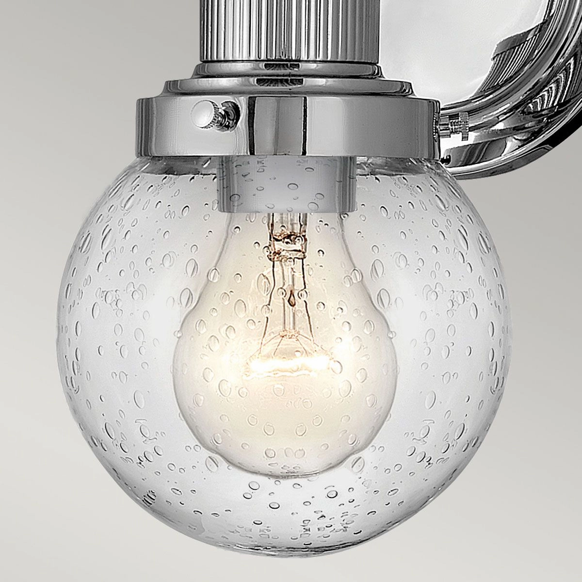 Poppy 1 Light Polished Chrome Bathroom Wall Light