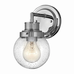 Poppy 1 Light Polished Chrome Bathroom Wall Light vintage desk lamp