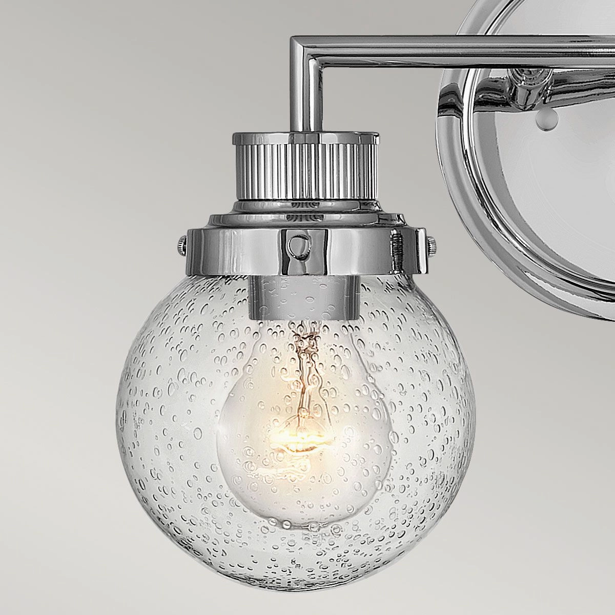 Poppy 2 Light Polished Chrome Bathroom Wall Light