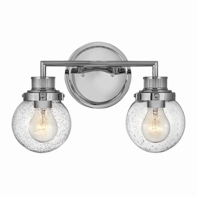 Poppy 2 Light Polished Chrome Bathroom Wall Light vintage desk lamp