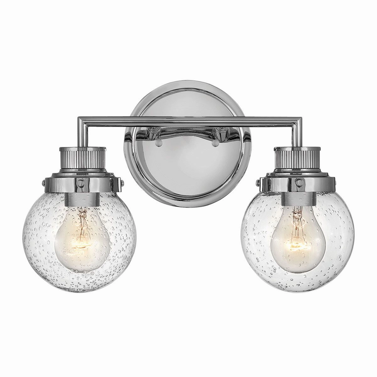 Poppy 2 Light Polished Chrome Bathroom Wall Light vintage desk lamp