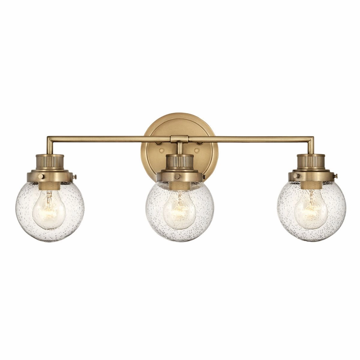 Poppy 3 Light Brass Bathroom Wall Light vintage desk lamp