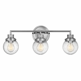 Poppy 3 Light Polished Chrome Bathroom Wall Light vintage desk lamp