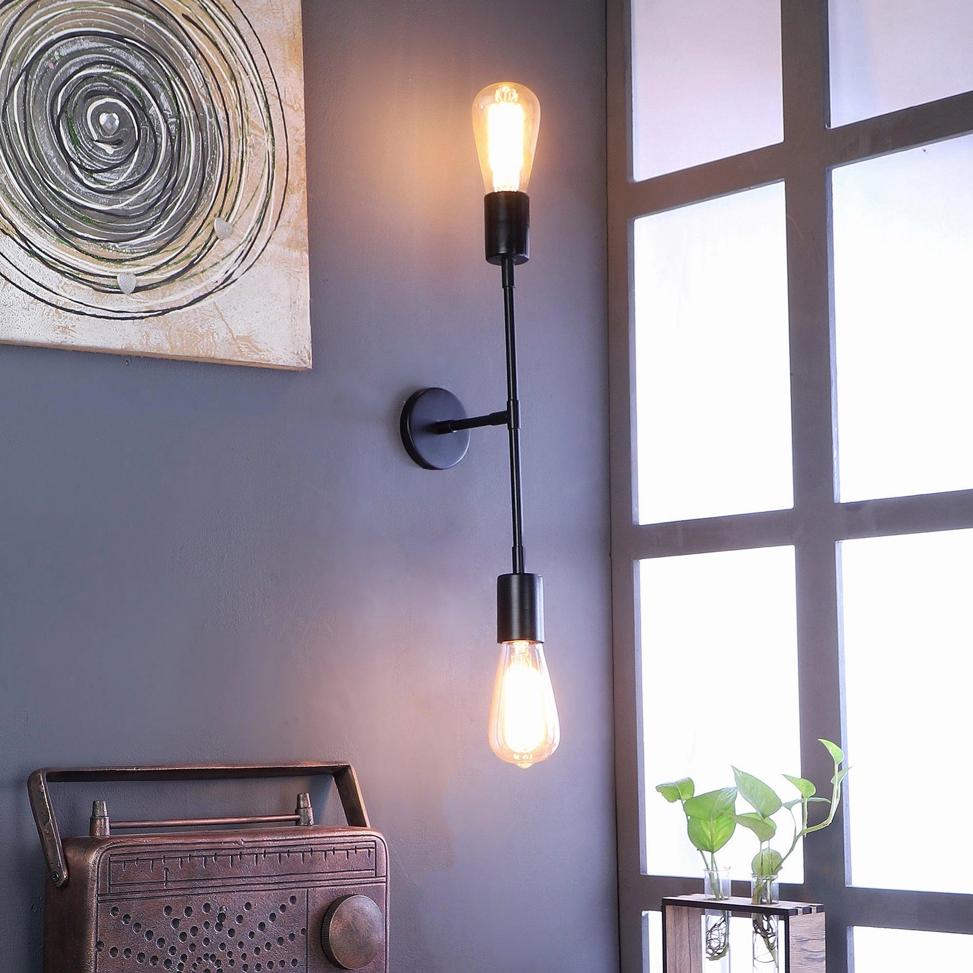 Premium Black Metal Wall Light by SS Lightings