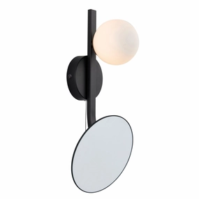 Prendle Black Bathroom Wall Light With Mirror vintage desk lamp