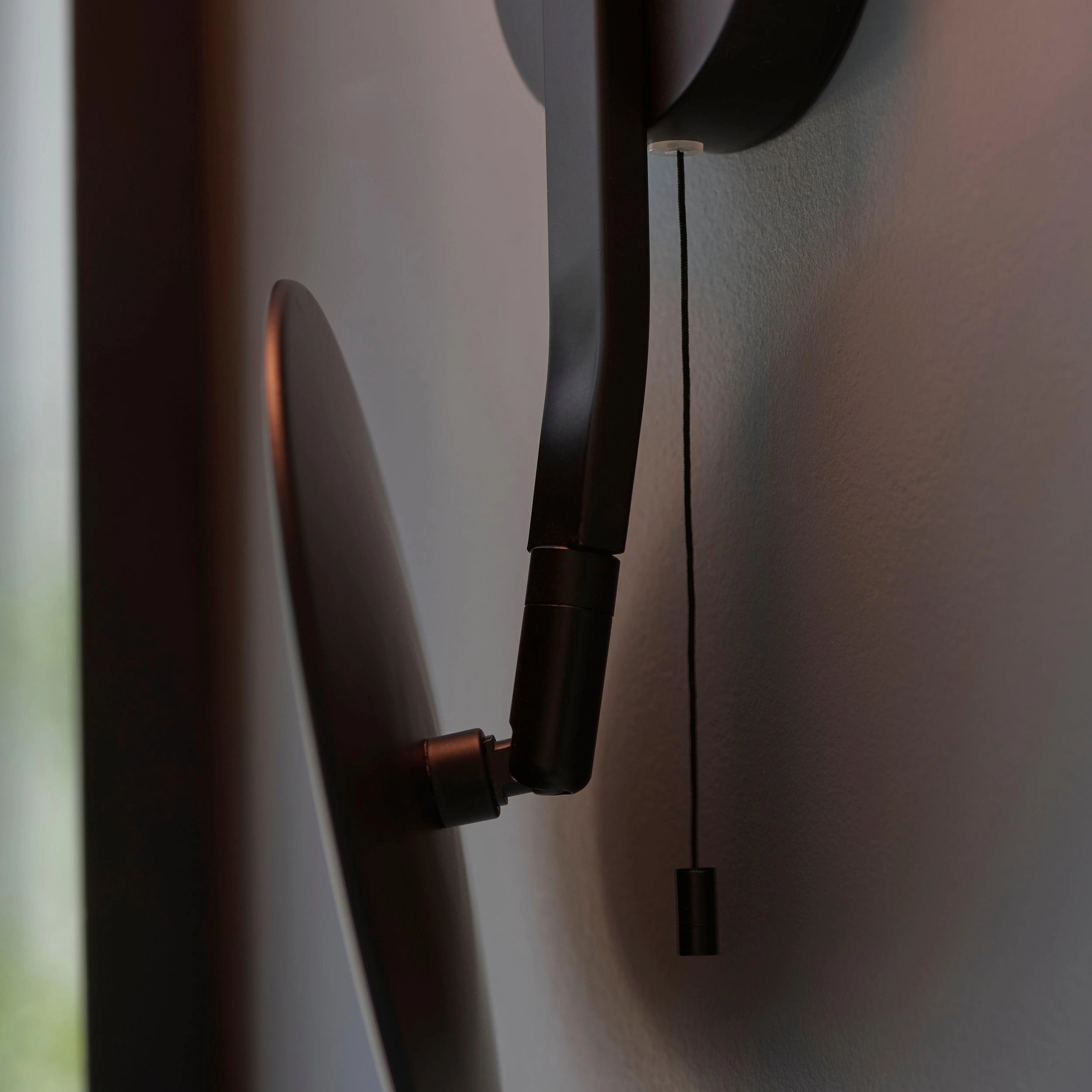 Prendle Black Bathroom Wall Light With Mirror