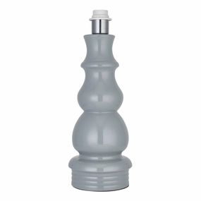 Provence 1 Light Ceramic Grey Table Lamp (Base Only) energy-saving LED light