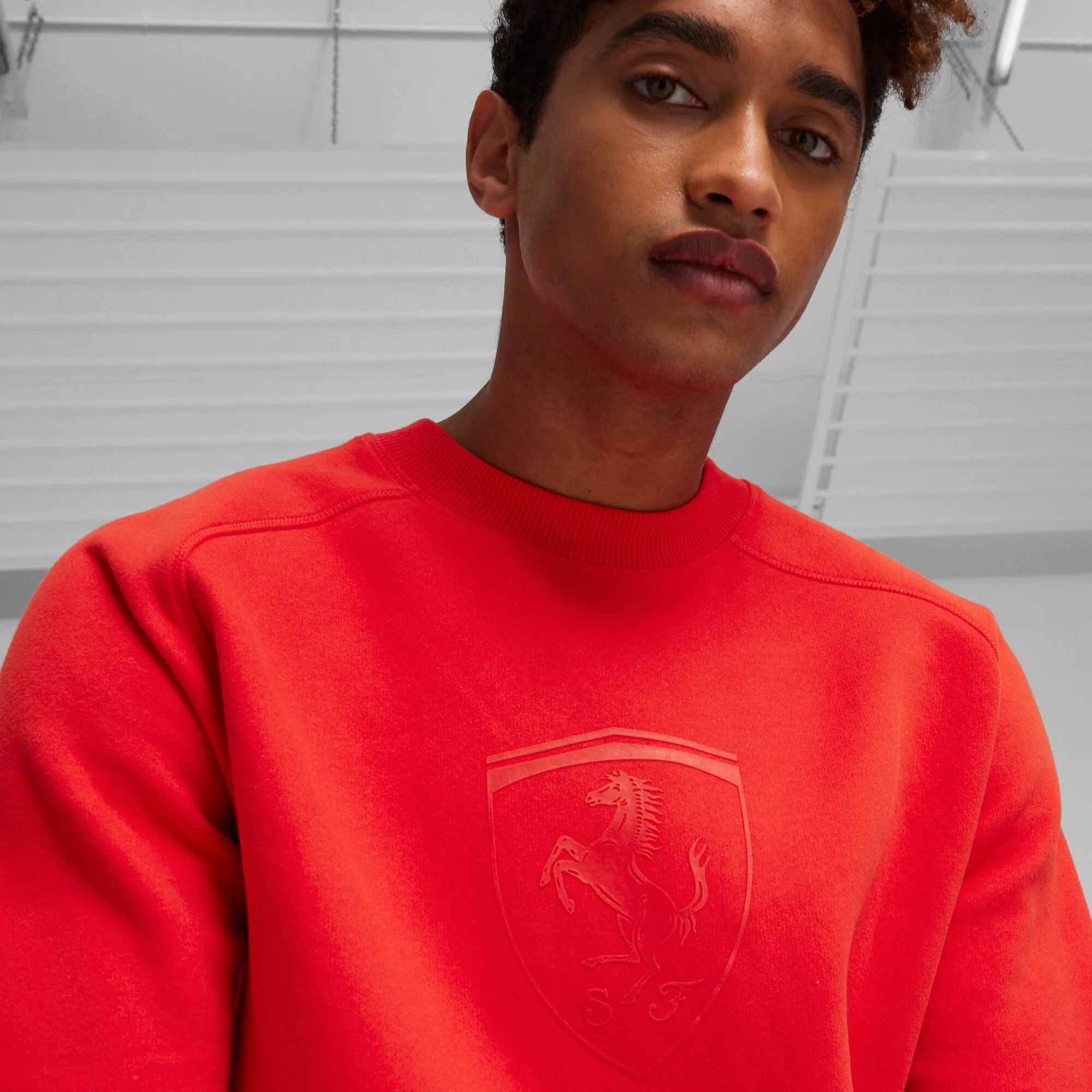 PUMA Men's Scuderia Ferrari Race Big Shield Motorsport Crew