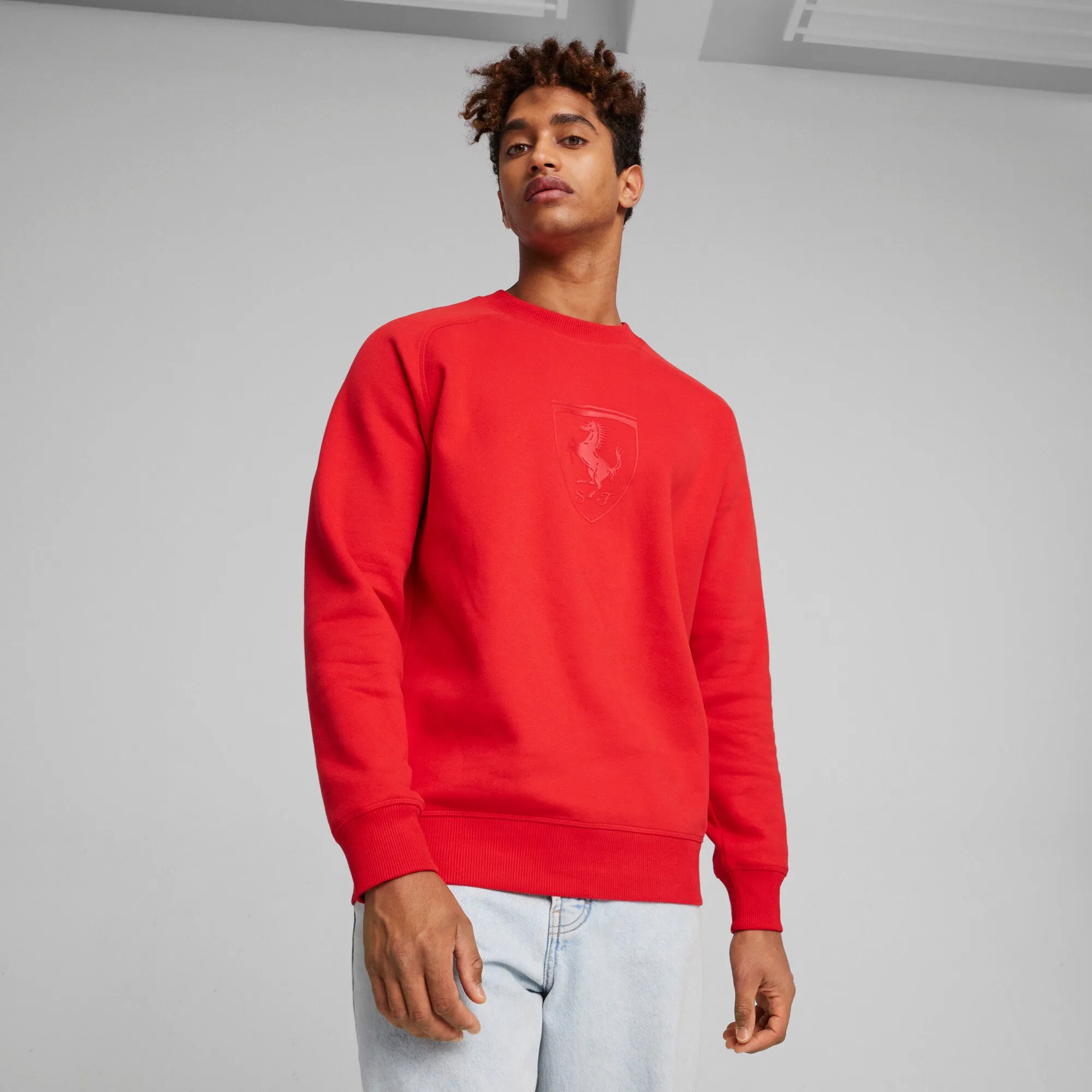 PUMA Men's Scuderia Ferrari Race Big Shield Motorsport Crew