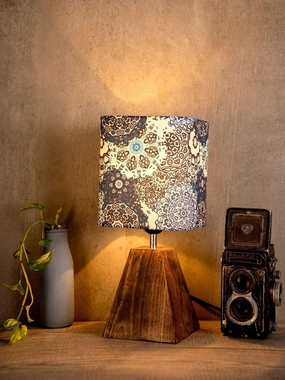 Pyramid Batik Print Lamp decorative ceiling fixture