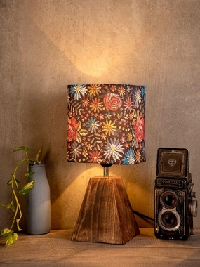 Pyramid Black Floral Stich Lamp decorative ceiling fixture