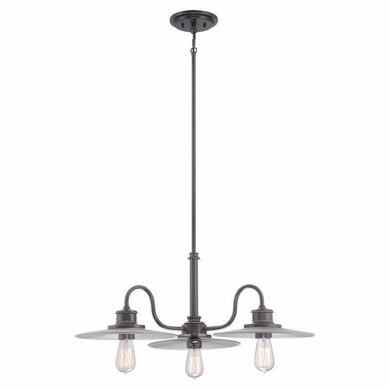 Quoizel Admiral Bronze 3 Light Ceiling Pendant ambient ceiling fixture