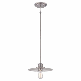 Quoizel Admiral Nickel Small Pendant Ceiling Light soft glow ceiling light