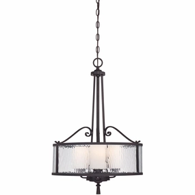Quoizel Adonis 3 Light Dark Cherry Pendant Ceiling Light soft glow ceiling light